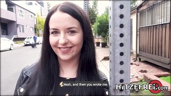 Cute German brunette gets fucked by a guy she met on a dating app
