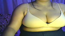 Hot village girl use boobs nipple clip toy.